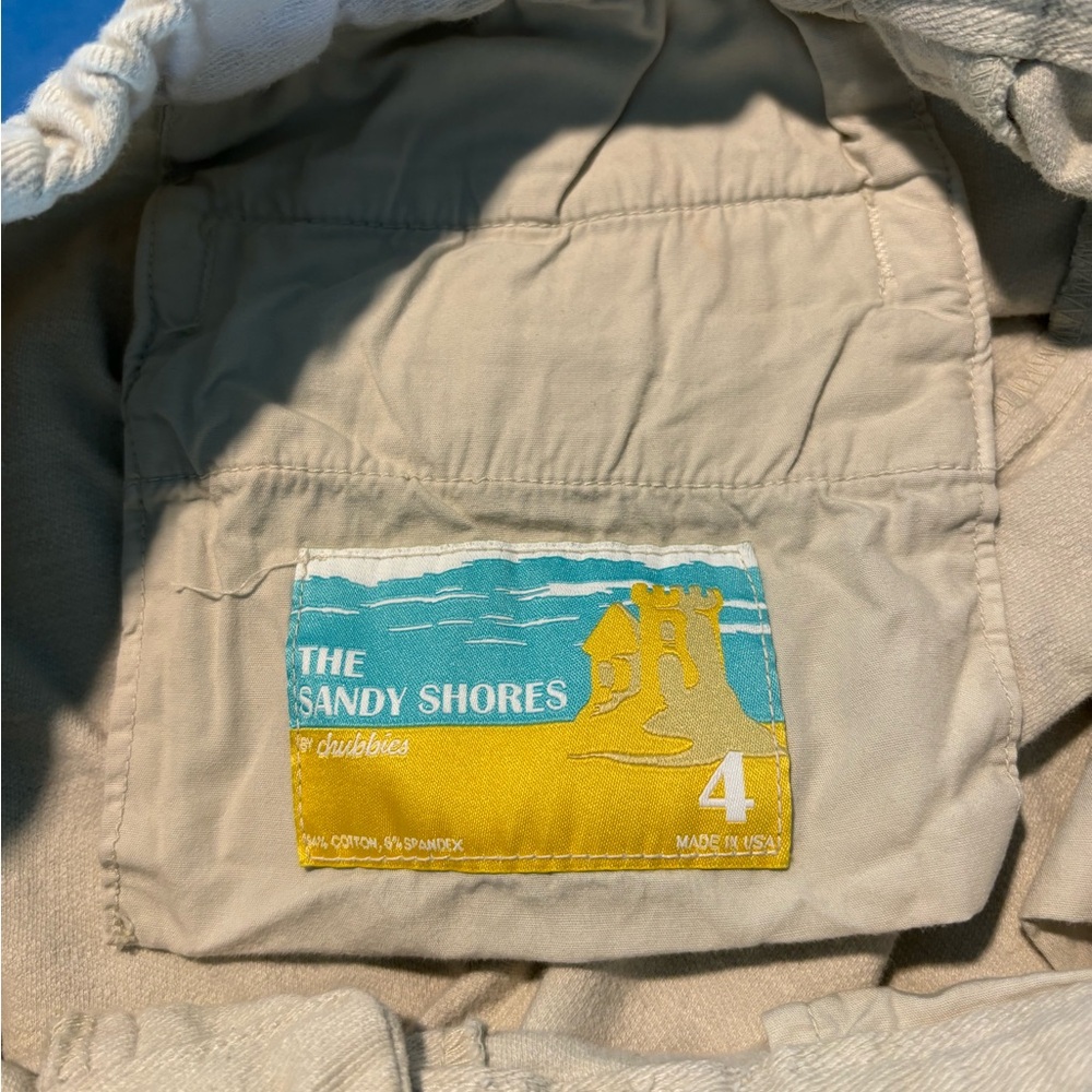 Chubbies khaki shorts- woman’s size 4